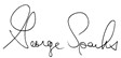 George Sparks signature