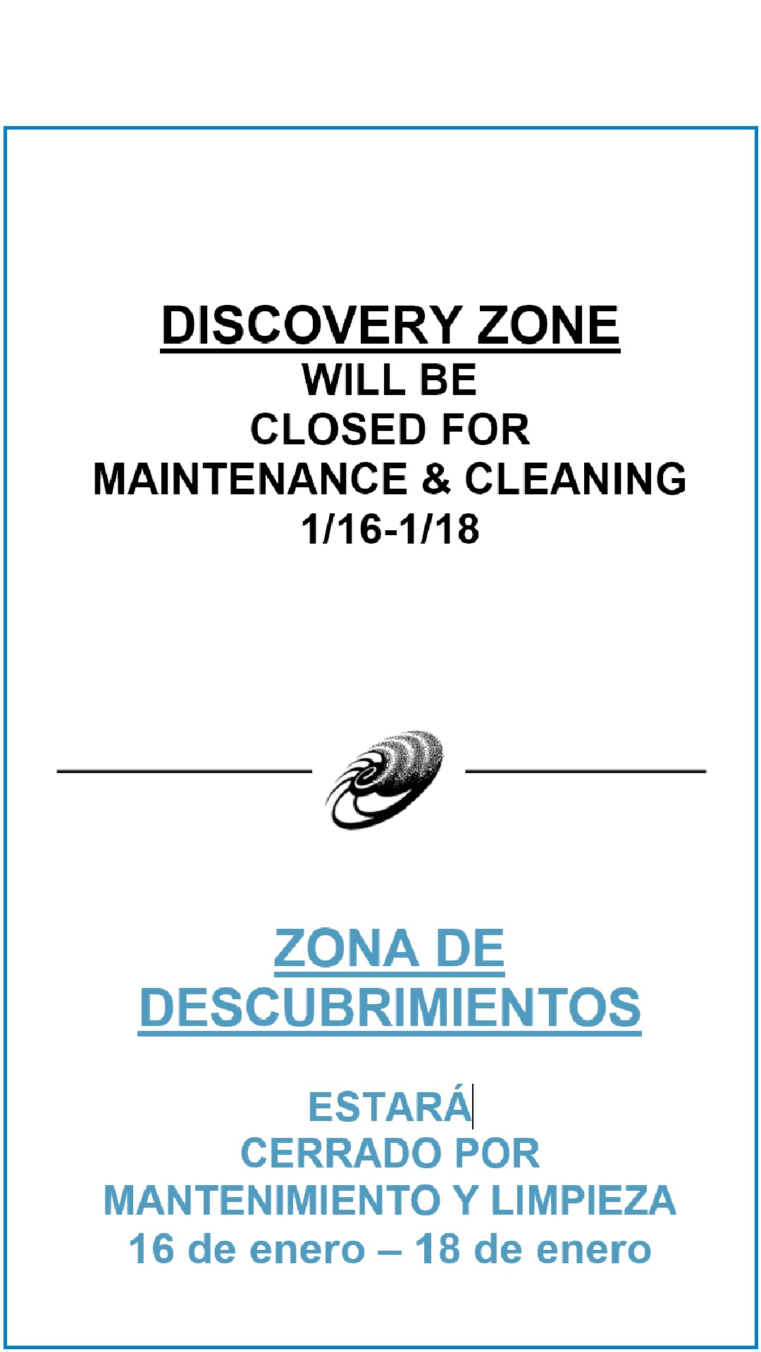 DZ Closure Sign 1.16 To 1.18