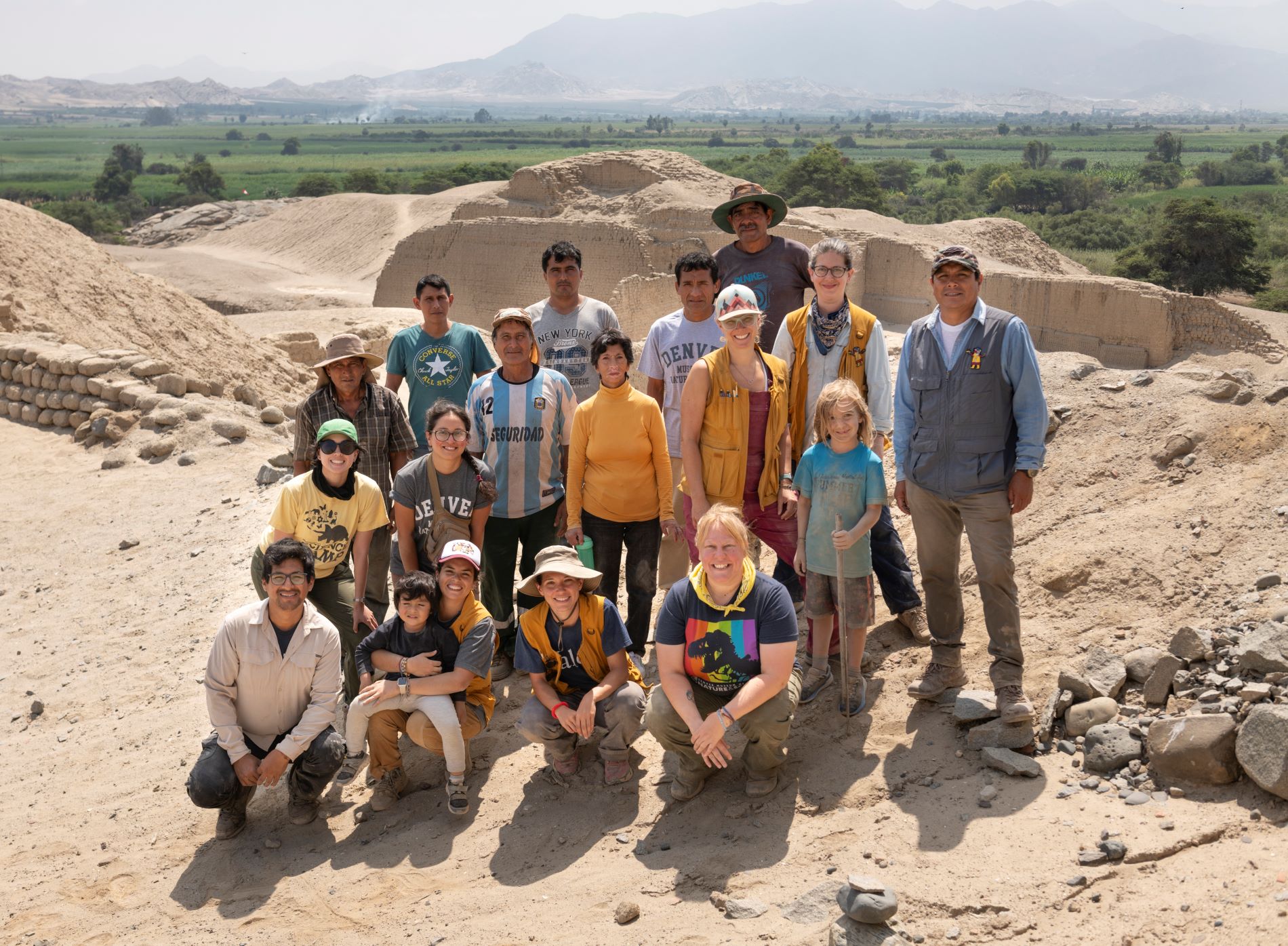 Members of the “Archaeological Landscapes of Pañamarca” (Paisajes Arqueológicos de Pañamarca) research project in 2023. (Photo/ Rick Wicker)
