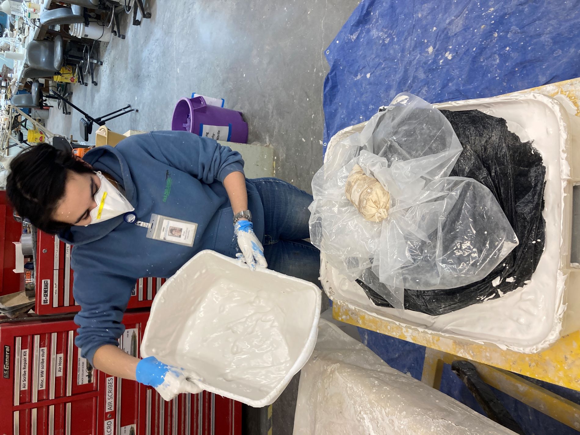 Embedding In Plaster 1