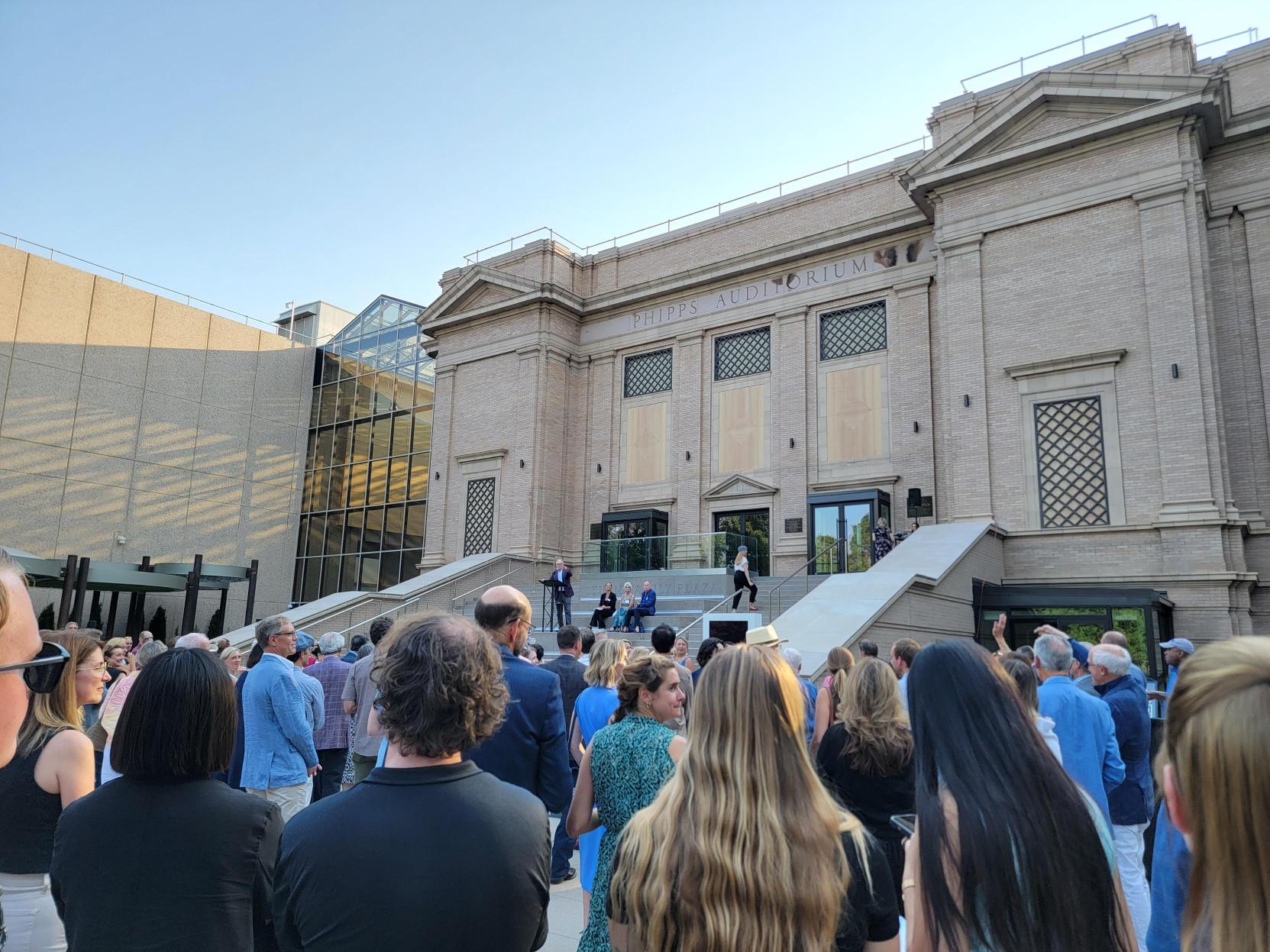 Guests attending special event on the Plaza