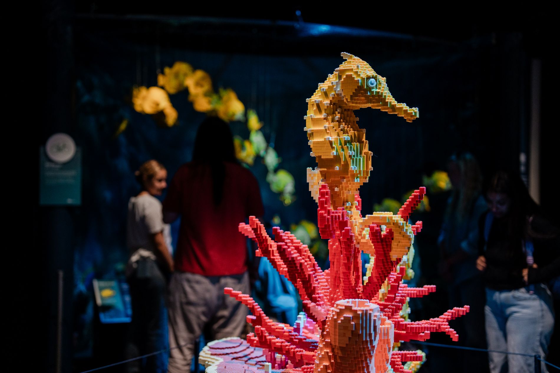 This sculpture, "Coral Reef," created by artist Sean Kenney in 2016 took 564 hours and 88,516 LEGO® bricks to build. (Photo/ Mio Sison III)