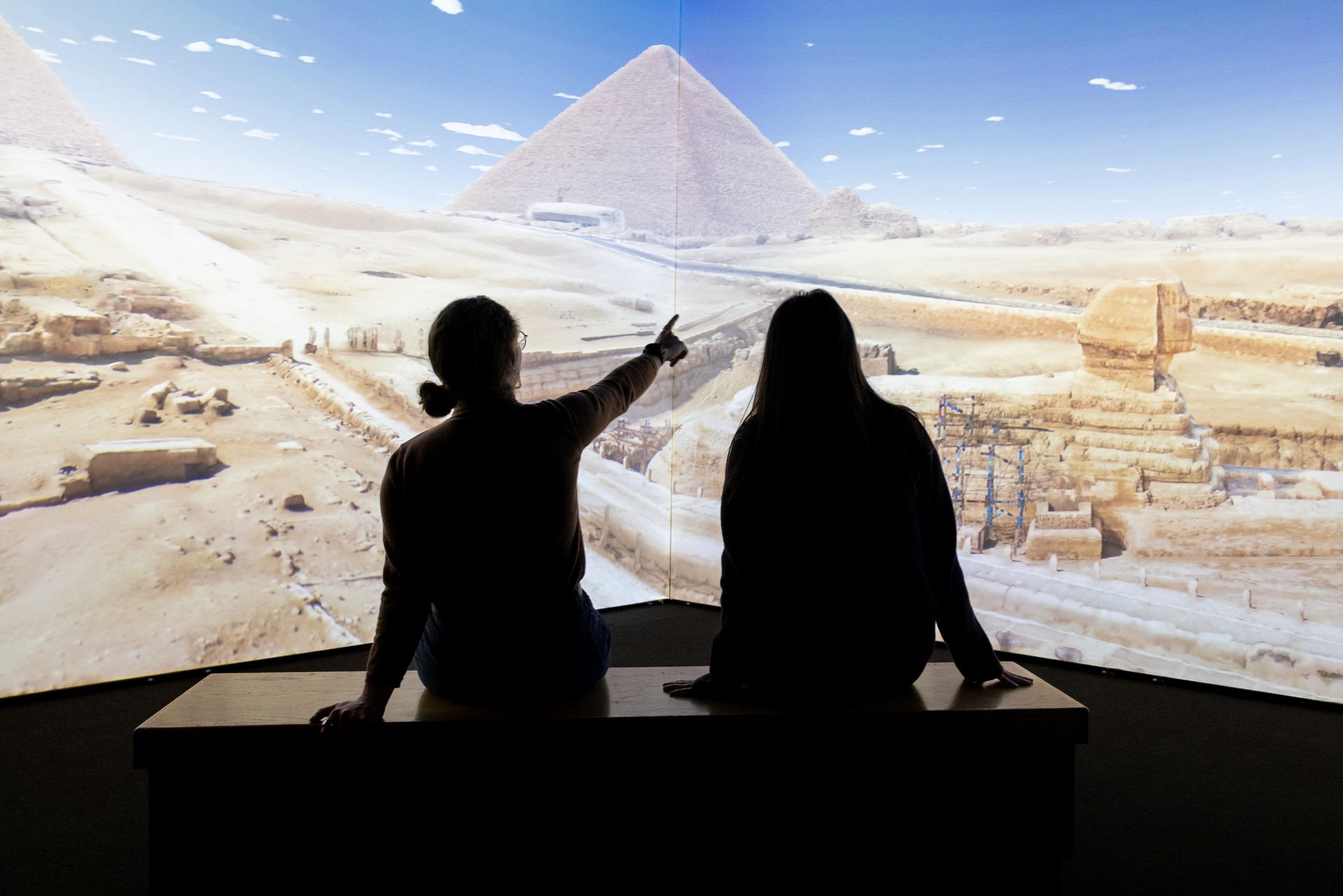 Guests inside exhibition