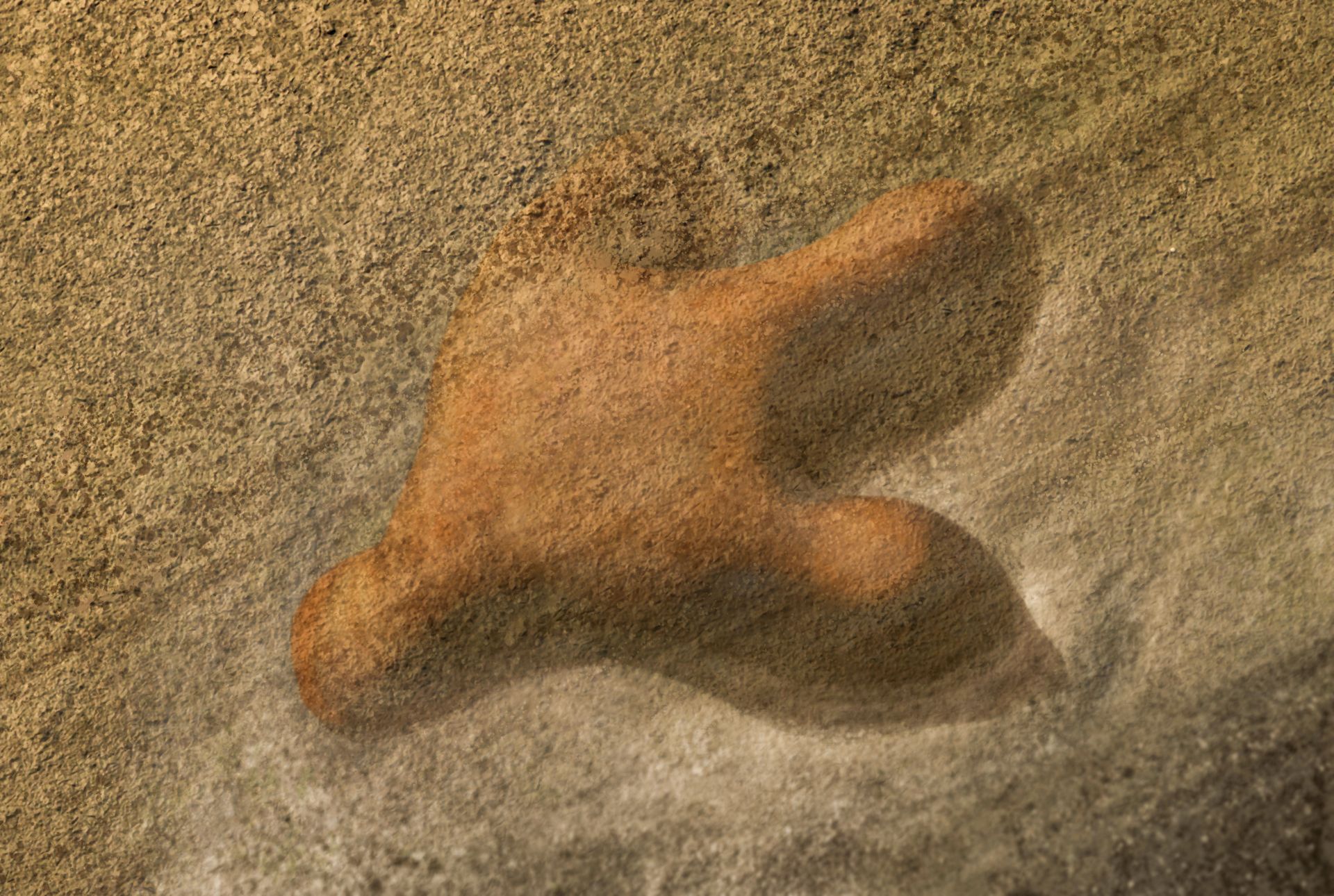T. rex trackway illustration
