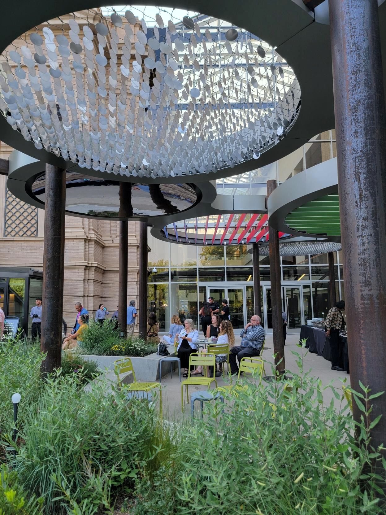 Guests enjoying Plaza during special event