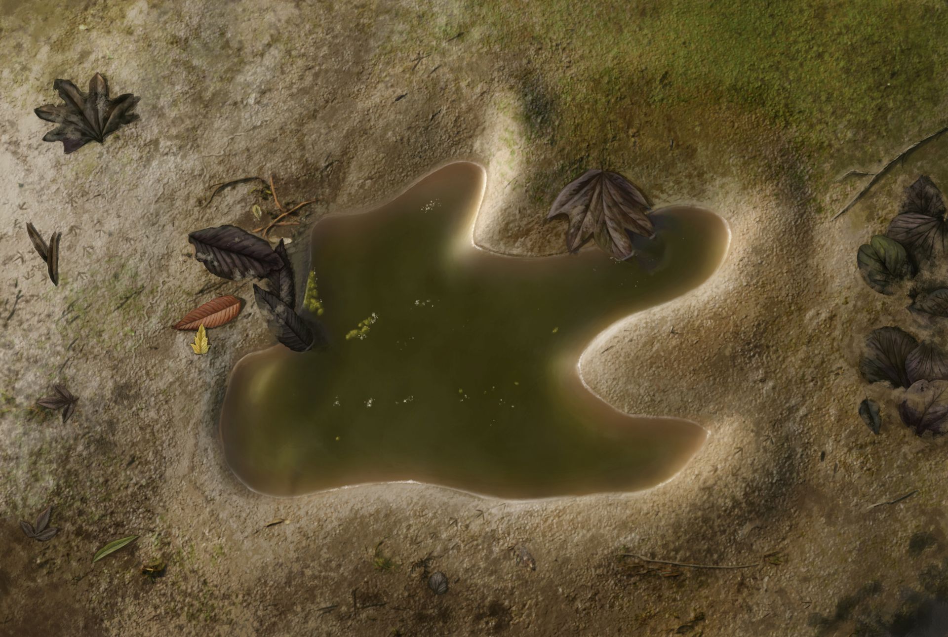 T. rex trackway illustration