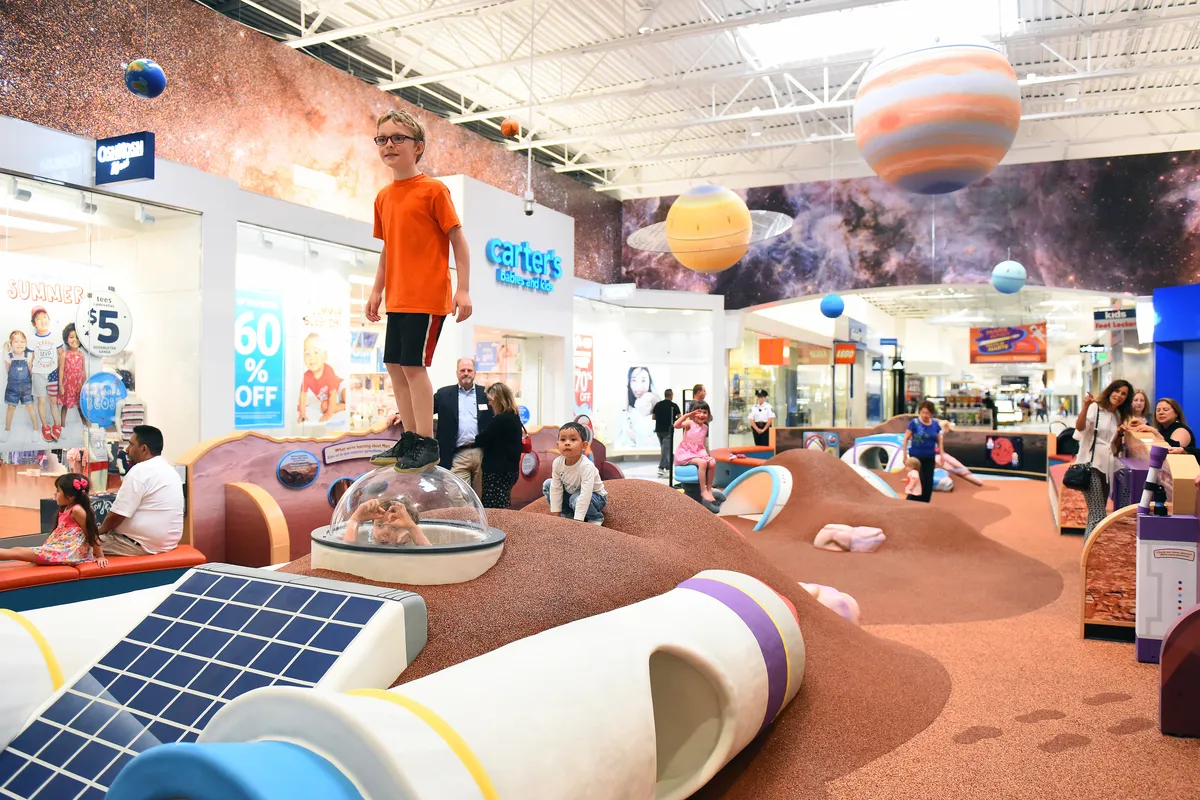 Kids playing at Mars Outpost