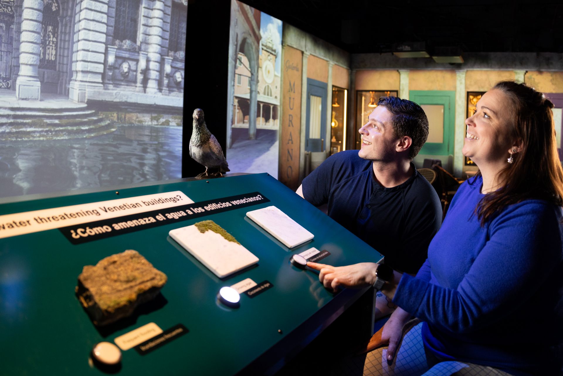 Guests inside exhibition