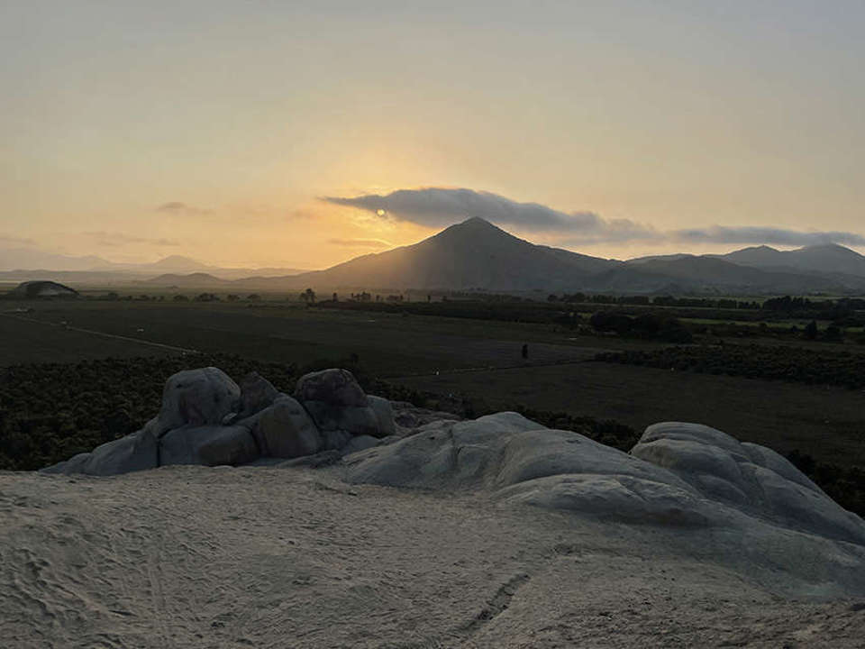 Sunset at the close of the 2022 field season at Pañamarca