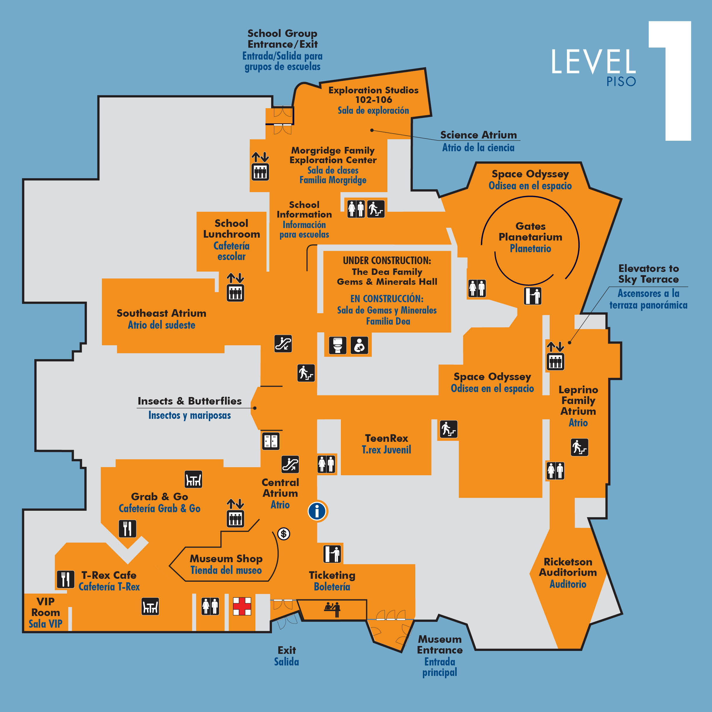 First Floor Map of DMNS