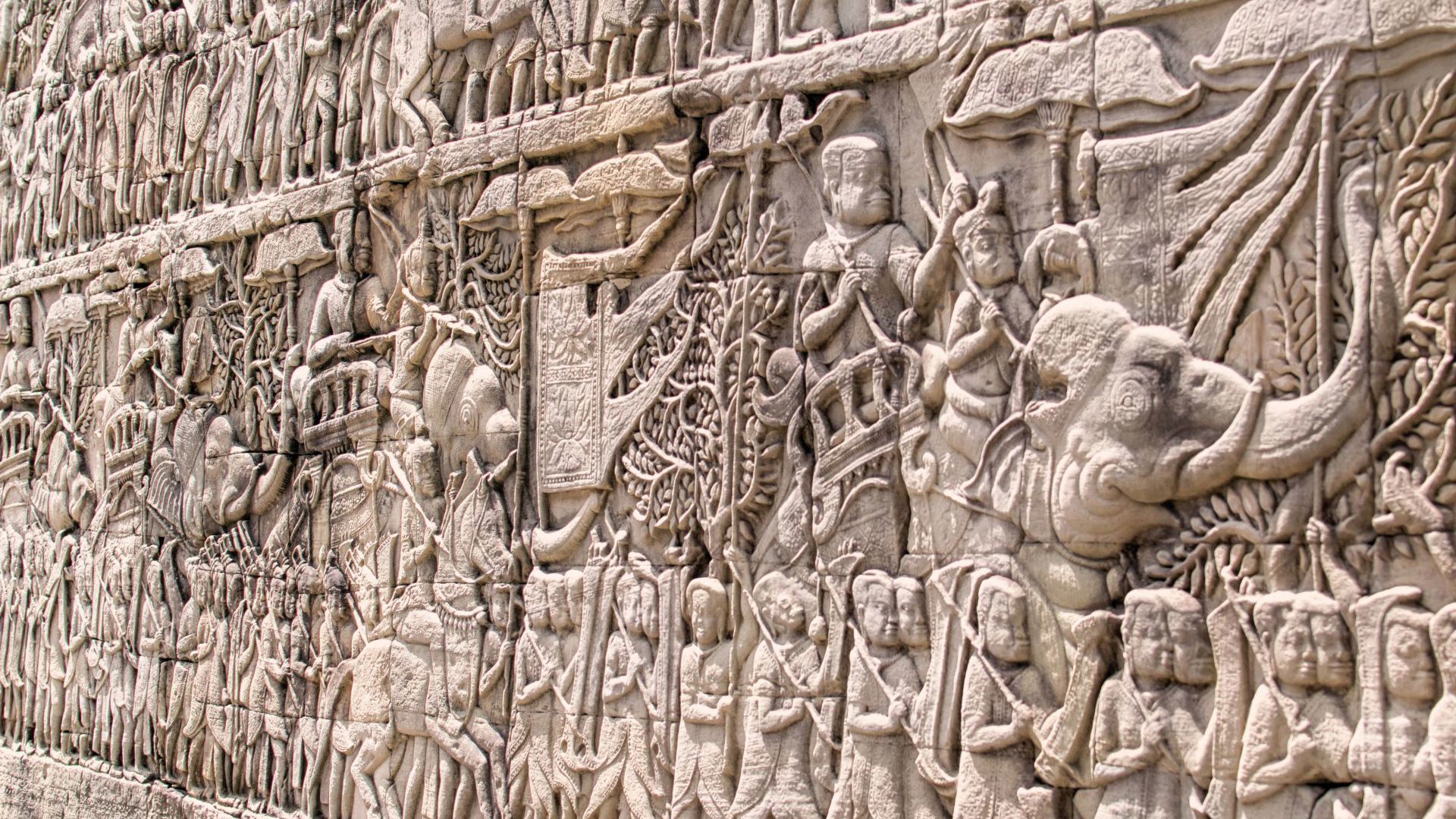 32 Khmer Army, Bayon Bas Relief Edit